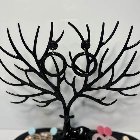 Acrylic Statement Earrings - Picture 3 of 3